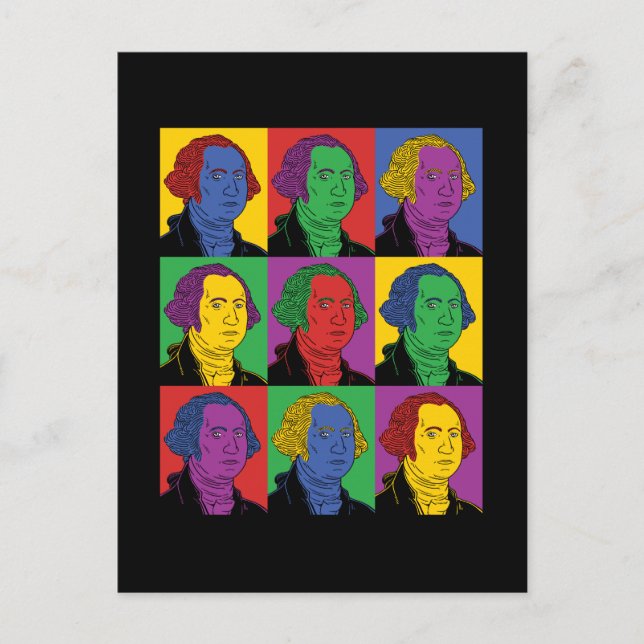 Postal Pop Art George Washington (Anverso)
