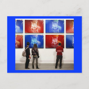 Postal Pop Art Indigo