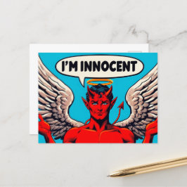 Postal Pop Art Innocent Devil