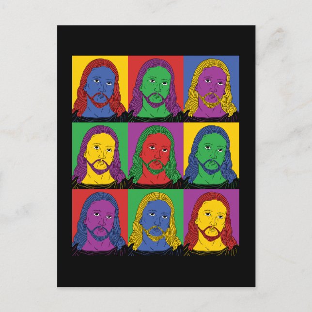 Postal Pop Art Jesus (Anverso)