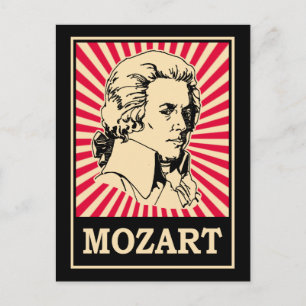 Postal Pop Art Mozart