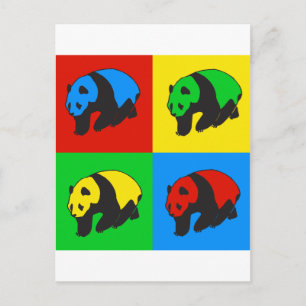 Postal Pop Art Panda