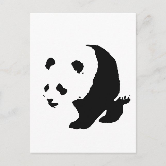 Postal Pop Art Panda (Anverso)