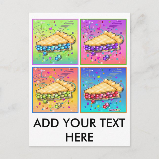 Postal Pop Art Pie (Anverso)
