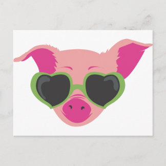 Postal Pop art Piggy