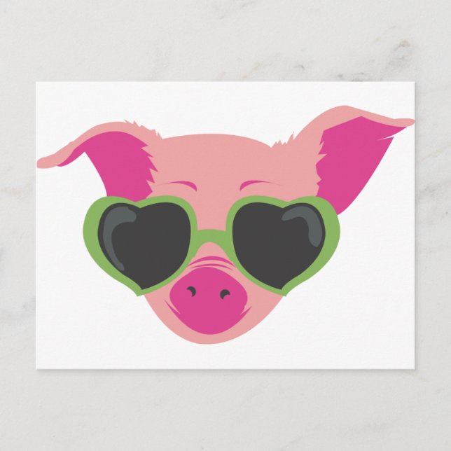 Postal Pop art Piggy (Anverso)