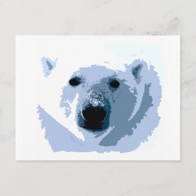 Postal Pop Art Polar Bear (Anverso)