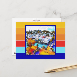 Postal Pop Art Stripes Bermuda