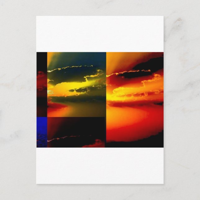 Postal Pop Art Sunset (Anverso)