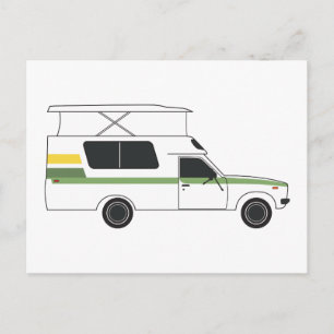 Postal pop chinook camper lima retro limón