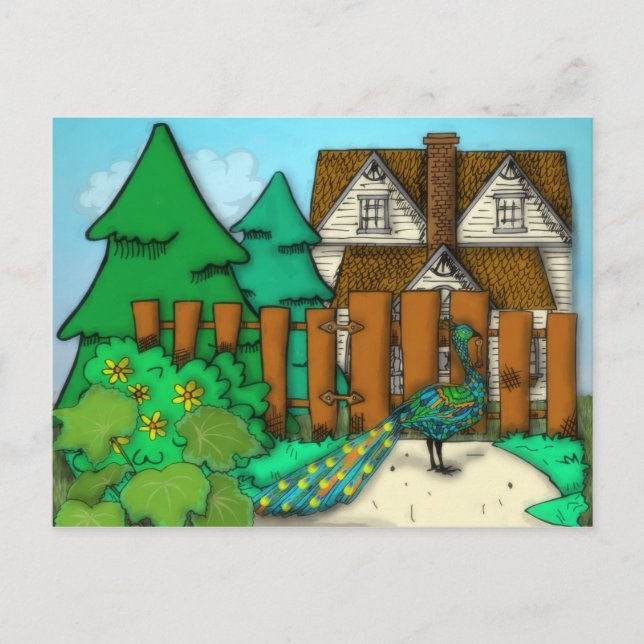 Postal Pop de Peacock (Anverso)