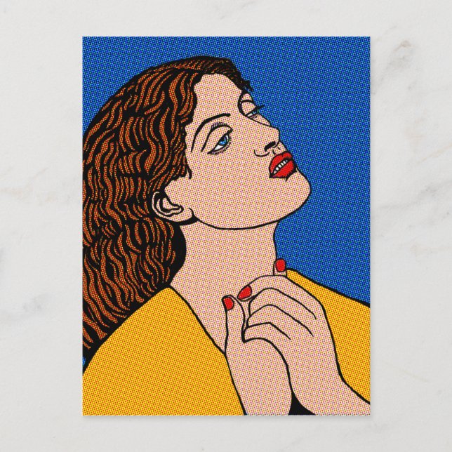 Postal Pop Grrl pre-raph (Anverso)