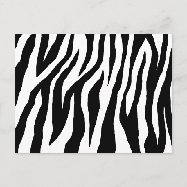 Postal Pop Zebra (Anverso)