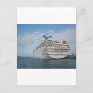 Postal Popa del barco de cruceros de la sensación del