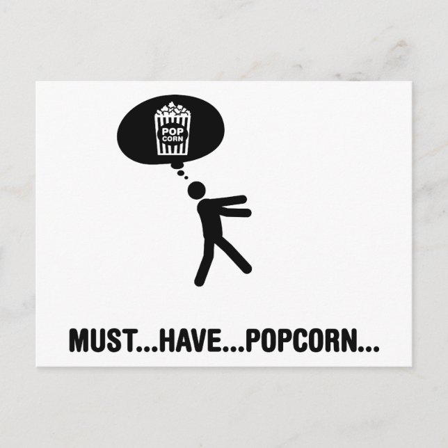 Postal Popcorn Lover (Anverso)