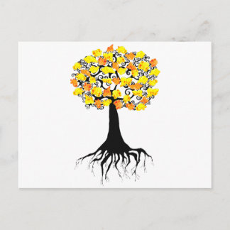 Postal Popcorn Popping en el Árbol Apricot