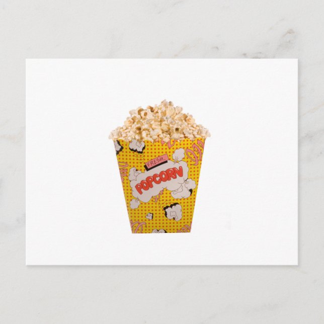 Postal Popcorn retro - Color (Anverso)