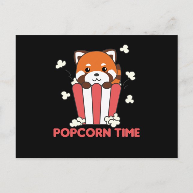 Postal Popcorn Time Funny Pun (Anverso)