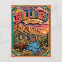 PopCut Estados Billings Montana Arte de Papel