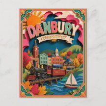 PopCut Estados Danbury Connecticut Arte de Papel