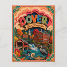 PopCut Estados Dover New Hampshire Arte de Papel