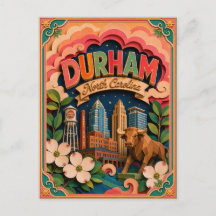 PopCut Estados Durham Carolina del Norte Arte de P