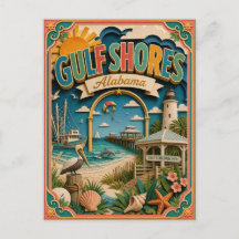PopCut Estados Golf Shores Alabama Arte de Papel