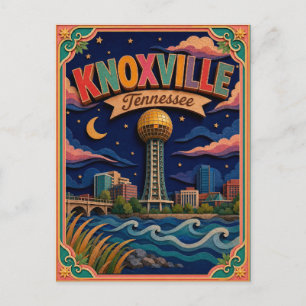 Postal PopCut Estados Knoxville Tennessee Arte de Papel