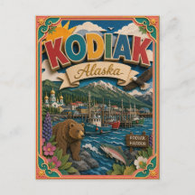 PopCut Estados Kodiak Alaska Arte de Papel