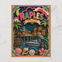 PopCut Estados Nápoles Florida Arte de Papel