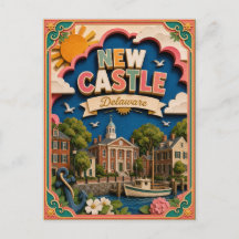 PopCut Estados Nuevo Castillo Delaware Arte de Pap