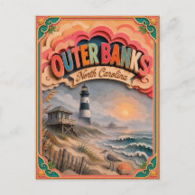 PopCut Estados Outer Banks Carolina del Norte Arte