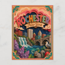 PopCut Estados Rochester Nueva York Arte en Papel