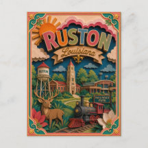 PopCut Estados Ruston Louisiana Arte de Papel