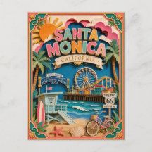 PopCut Estados Santa Mónica California Arte de Pap