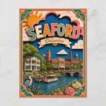 PopCut Estados Seaford Delaware Arte de Papel