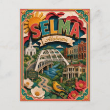 PopCut Estados Selma Alabama Arte de Papel