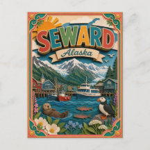 PopCut Estados Seward Alaska Arte de Papel