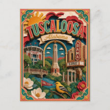 PopCut Estados Tuscaloosa Alabama Arte de Papel