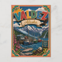 PopCut Estados Valdez Alaska Arte de Papel