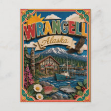 PopCut Estados Wrangell Alaska Arte de Papel