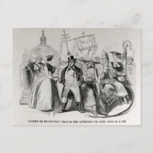 Postal ¿Popery o sin Popery? 1850