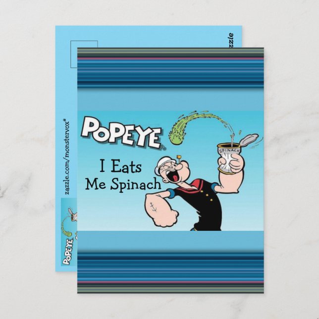 Postal Popeye Postcard (Anverso / Reverso)
