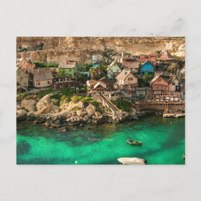 Postal Popeye Village, Malta, (Anverso)
