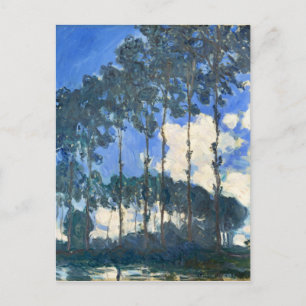 Postal Poplares a orillas del río Epte - Monet