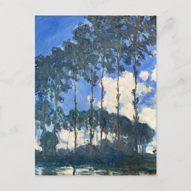 Postal Poplares a orillas del río Epte - Monet (Anverso)