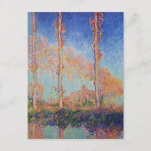 Postal Poplares, otoño, efecto rosa de Claude MonPostcard