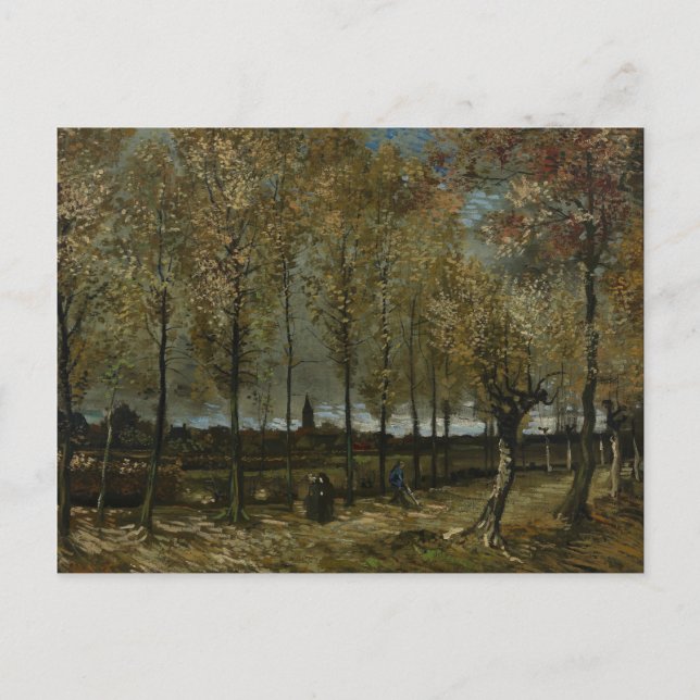 Postal Poplars Near Nuenen de Vincent Van Gogh (Anverso)