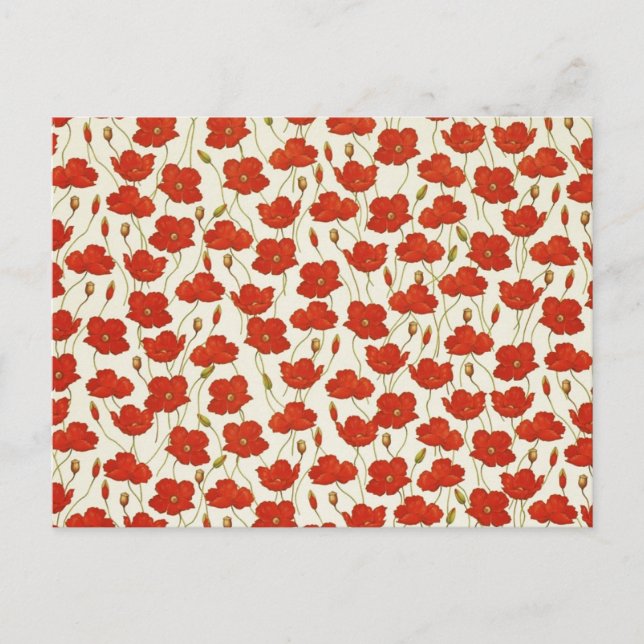 Postal Poppies de época (Anverso)