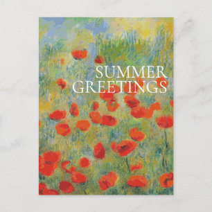 Postal Poppies - Postcard